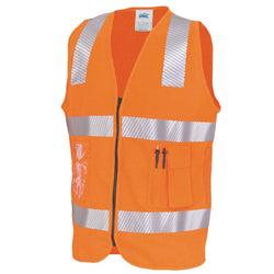 Day/Night Side Panel Safety Vest with Segment R/Tape - 3508