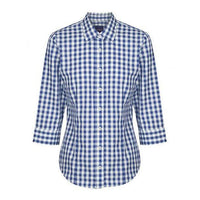 Gloweave Career RoyOxf Gingham CR S-Queensland Workwear Supplies