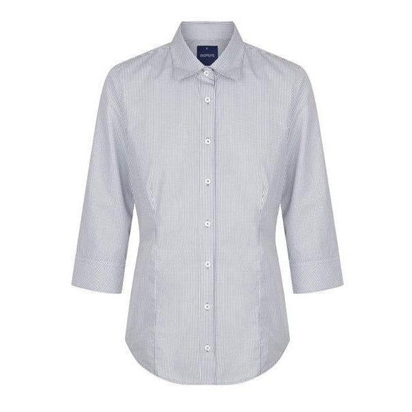 Gloweave Career Westgarth WOMEN'S GINGHAM 3/4 SLEEVE SHIRT-Queensland Workwear Supplies