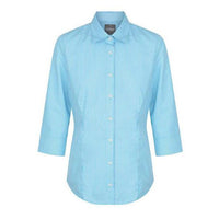 Gloweave Career Westgarth WOMEN'S GINGHAM 3/4 SLEEVE SHIRT-Queensland Workwear Supplies