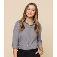 Gloweave Career Westgarth WOMEN'S GINGHAM 3/4 SLEEVE SHIRT-Queensland Workwear Supplies