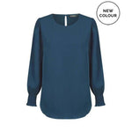 Gloweave Women's Shirred Cuff Top - 1796WL-Queensland Workwear Supplies