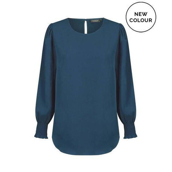 Gloweave Women's Shirred Cuff Top - 1796WL-Queensland Workwear Supplies