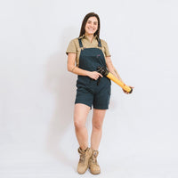 Green Hip Women's Shortalls - S-ALLW-Queensland Workwear Supplies