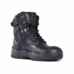 Mongrel Black High Leg ZipSider Boot w/ Scuff Cap - 561020