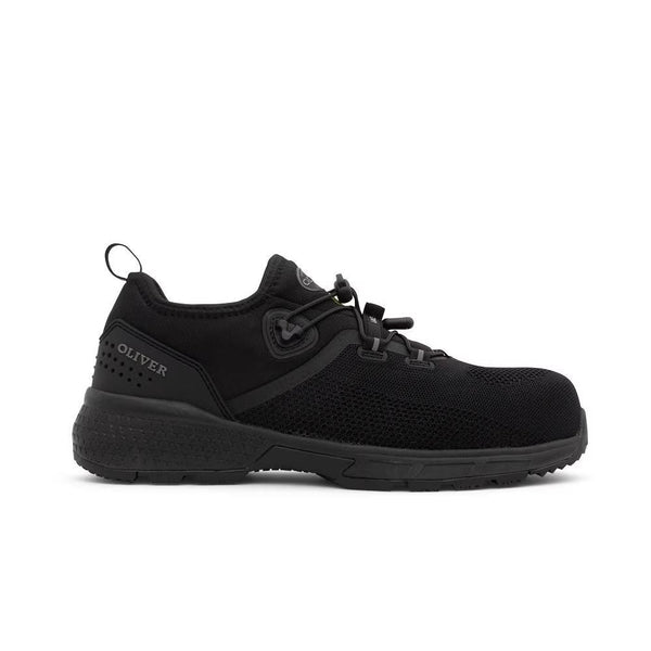 OLIVER 40805 Black LACE UP FLYKNIT SHOE-Queensland Workwear Supplies