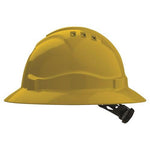 Pro Choice V6 Hard Hat Vented Full Brim Ratchet Harness - HHV6FB-Queensland Workwear Supplies