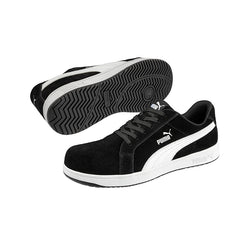 Puma Safety Shoe, Iconic Black/White - 640017