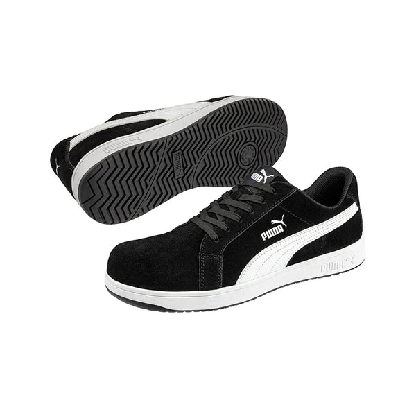 Puma Safety Shoe, Iconic Black/White - 640017-Queensland Workwear Supplies