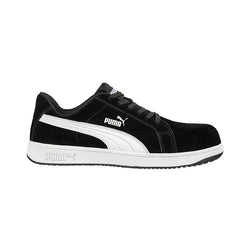 Puma Safety Shoe, Iconic Black/White - 640017