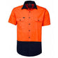 Ritemate 2 Tone Open Front Short Sleeve Shirt - RM1050S