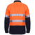 Ritemate Closed Front Long Sleeved 2 Tone 3M Reflective Tape Shirt - RM105CFR-Queensland Workwear Supplies
