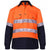 Ritemate Closed Front Long Sleeved 2 Tone 3M Reflective Tape Shirt - RM105CFR-Queensland Workwear Supplies