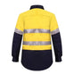 Ritemate Ladies 2 Tone Vented Light Weight Open Front Shirt - RM208V2R
