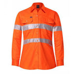 Ritemate Ladies Vented Light Weight Open Front Shirt - RM208V3R-Queensland Workwear Supplies