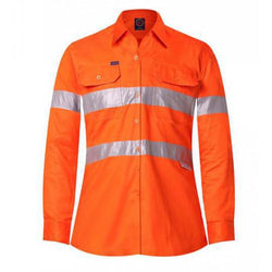 Ritemate Ladies Vented Light Weight Open Front Shirt - RM208V3R