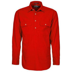 Ritemate Mens Pilbara Closed Front Long Sleeved Shirt - RM200CF