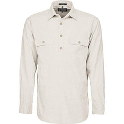 Ritemate Mens Pilbara Closed Front Long Sleeved Shirt - RM200CF