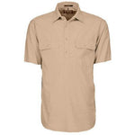 Ritemate Mens Pilbara Closed Front Short Sleeve Shirt - RM200CFS-Queensland Workwear Supplies