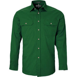 Ritemate Men's Pilbara Open Front Long Sleeved Shirt - RM500BT