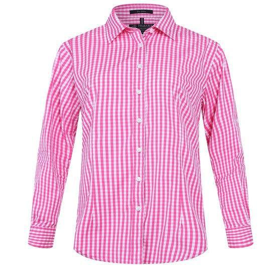Ritemate Pilbara Ladies Check Long Sleeve Shirt - RMPC003-Queensland Workwear Supplies