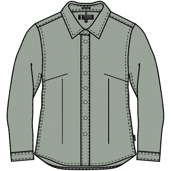 Ritemate Pilbara Ladies Yarn Dyed, Check, Long Sleeve Shirt - RMPC069-Queensland Workwear Supplies