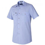 Ritemate Pilbara Men's Chambray S/S Shirt - RMPC007S-Queensland Workwear Supplies