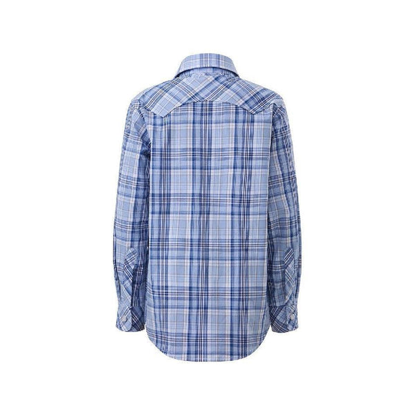 Ritemate Pilbara Western Children's Snap Button Long Sleeve Shirt - RMPW010-Queensland Workwear Supplies