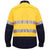 Ritemate Vented Open Front Light Weight, Long Sleeve 3M Tape Shirt - RM107V2R-Queensland Workwear Supplies