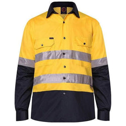 Ritemate Vented Open Front Light Weight, Long Sleeve 3M Tape Shirt - RM107V2R