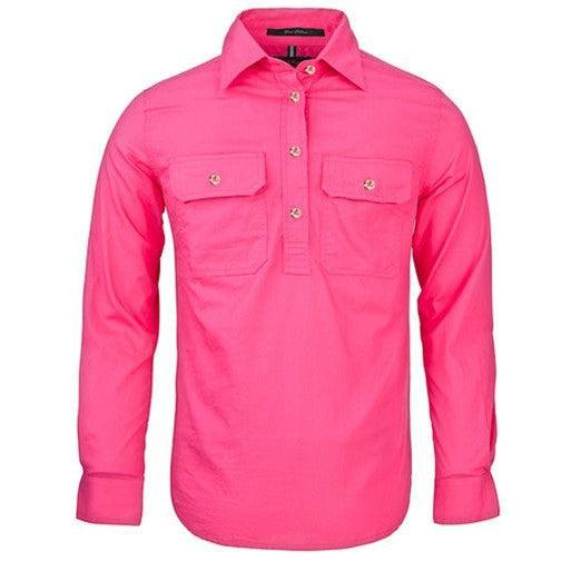 Ritemate Women's Pilbara Closed Front Long Sleeve Shirt - RM300CF-Queensland Workwear Supplies