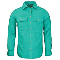Ritemate Women's Pilbara Open Front Long Sleeve Shirt - RM600BT-Queensland Workwear Supplies