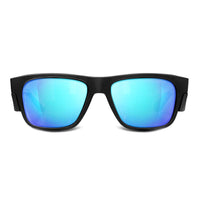 Safestyle Fusions Matte Black Frame/Mirror Blue Polarised - FMBBP100-Queensland Workwear Supplies