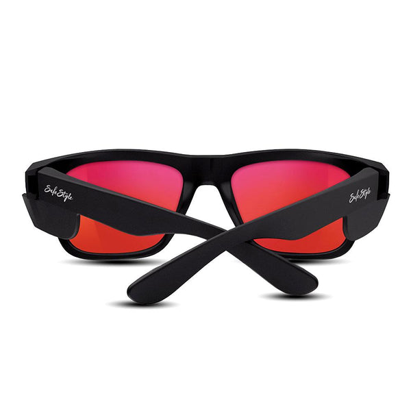 Safestyle Fusions Matte Black Frame/Mirror Red Polarised - FMBRP100-Queensland Workwear Supplies