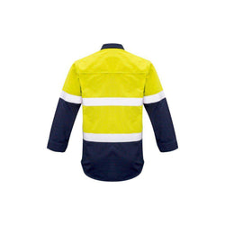 Syzmik Mens FR Closed Front Hooped Taped Spliced Shirt - ZW133