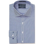 Van Heusen Mens European Tailored Fit Shirt, Navy - EB501-Queensland Workwear Supplies