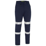 BISLEY MENS BW PNT TAPE RECYCLED NAVY - BP6088T-Queensland Workwear Supplies