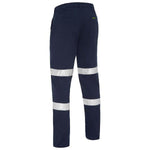 BISLEY MENS BW PNT TAPE RECYCLED NAVY - BP6088T-Queensland Workwear Supplies