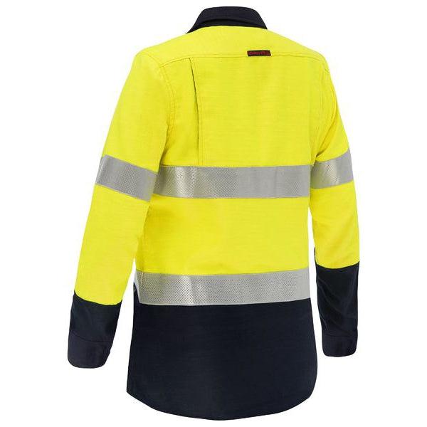 BISLEY WOMENS BW SHIRT FR APEX 160 TAPE - BL8338T-Queensland Workwear Supplies