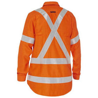 BISLEY WOMENS BW SHIRT FR APEX 185 X TAPE - BL8439XT-Queensland Workwear Supplies