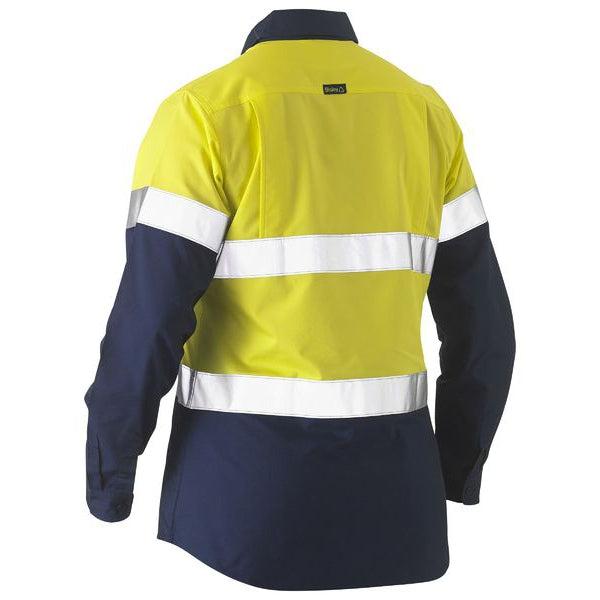 BISLEY WOMENS BW SHIRT LS LW TAPE RECYCLED - BL6996T-Queensland Workwear Supplies