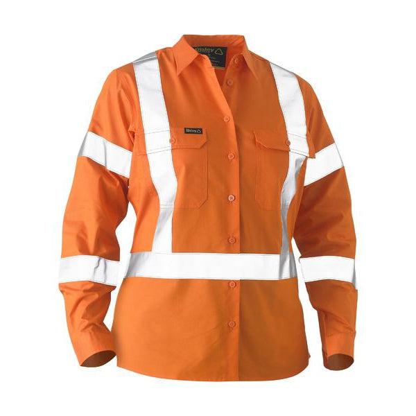 BISLEY WOMENS BW SHIRT LS LW X TAPE RECYCLED - BL6266XT-Queensland Workwear Supplies