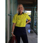 BISLEY WOMENS SHIRT S/S COOL LITE WEIGHT - BL1895-Queensland Workwear Supplies