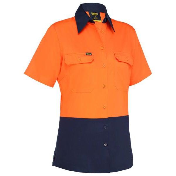 BISLEY WOMENS SHIRT S/S COOL LITE WEIGHT - BL1895-Queensland Workwear Supplies