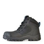 Bata Zippy Zip/Lace Safety Black Boot - 804-66641-Queensland Workwear Supplies