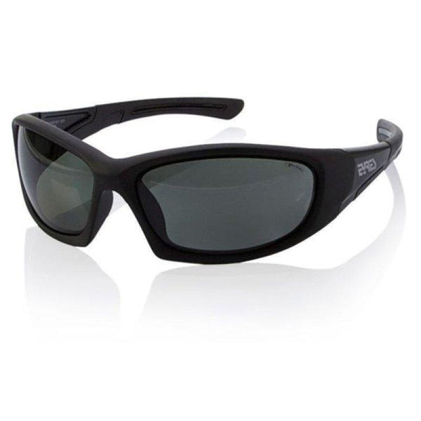 Bercy Matt & Shiny Black Frame, Polarised Grey or Blue Mirror Lens Sunglasses - 150-MS1-PG-Queensland Workwear Supplies
