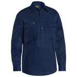 Bisley Closed Front Cool Lightweight Long Sleeve Drill Shirt - BSC6820-Queensland Workwear Supplies