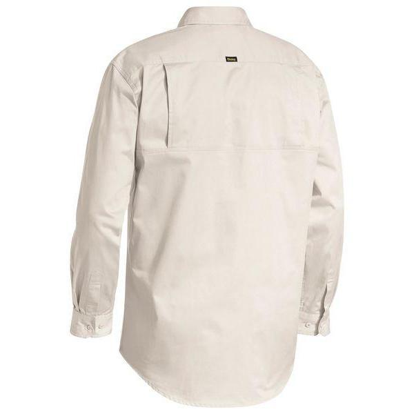 Bisley Closed Front Cool Lightweight Long Sleeve Drill Shirt - BSC6820-Queensland Workwear Supplies