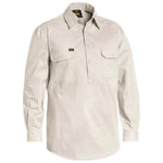 Bisley Closed Front Cool Lightweight Long Sleeve Drill Shirt - BSC6820-Queensland Workwear Supplies