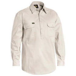 Bisley Closed Front Cool Lightweight Long Sleeve Drill Shirt - BSC6820